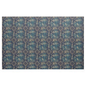 Whimsy Gold Glitter Drocatcher Feathers Mandala Stof (Fat Quarter)