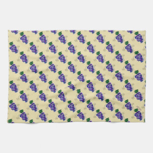 Whimsy Grapes (gele toon) Theedoek