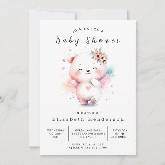 Whimsy Happy Beer Baby shower Kaart (Voorkant)