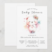 Whimsy Happy Beer Baby shower Kaart (Voorkant / Achterkant)