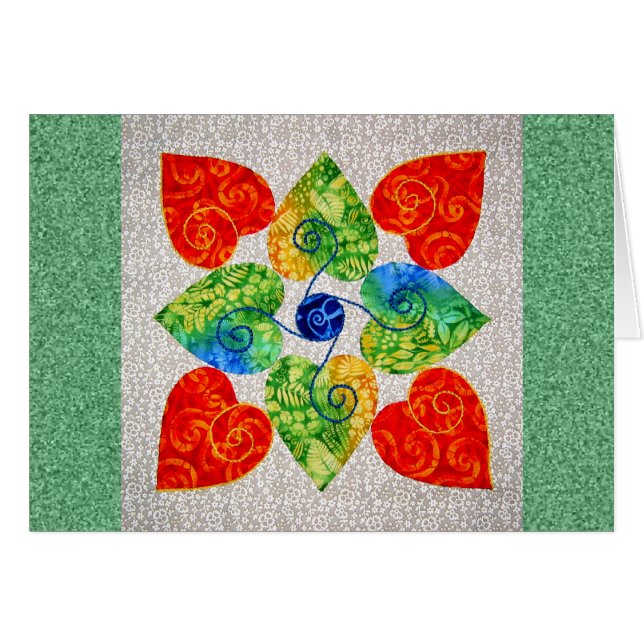 Whimsy Hearts Quilt - Blok #1 (Voorkant Horizontaal)
