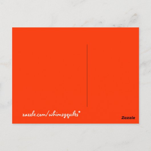 Whimsy Hearts Quilt - Blok #1 Briefkaart (Achterkant)