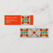 Whimsy Hearts Quilt - Blok #1 Mini Visitekaartje (Voorkant / Achterkant)