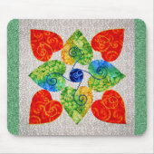 Whimsy Hearts Quilt - Blok #1 Muismat (Voorkant)