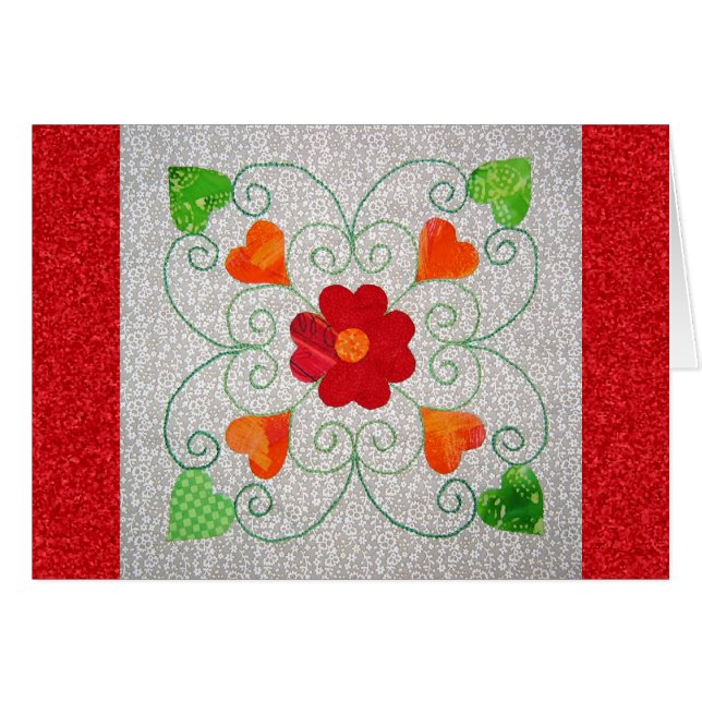 Whimsy Hearts Quilt - Blok #2 (Voorkant Horizontaal)