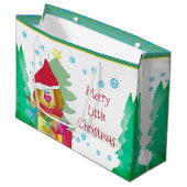 Whimsy Holiday Puppy Dog Groot Cadeauzakje (Voorkant Gekanteld)
