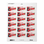 Whimsy in Christmas Garlands Retouradres Labels (Full Sheet)