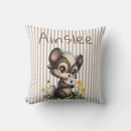 Whimsy in de wilde bloemen kussen (Voorkant)