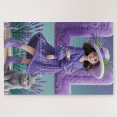 Whimsy in Lavender: een dromerige puzzelontsnappin Legpuzzel (Horizontaal)