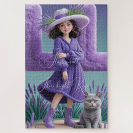 Whimsy in Lavender: een dromerige puzzelontsnappin Legpuzzel