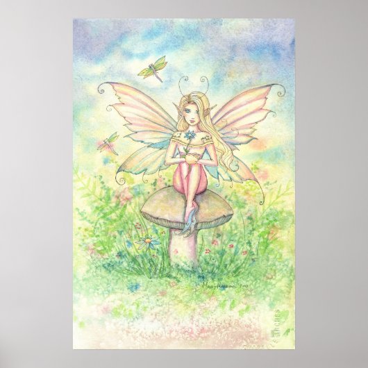 Whimsy in roze, zacht Poster (Voorkant)