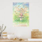 Whimsy in roze, zacht Poster (Keuken)