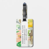 Whimsy in The Garden II Bagagelabel (Achterkant verticaal)