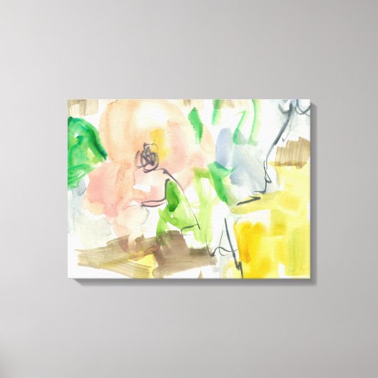 Whimsy in The Garden II Canvas Afdruk (Voorkant)