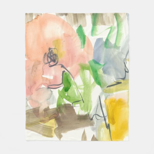 Whimsy in The Garden II Fleece Deken (Voorkant)