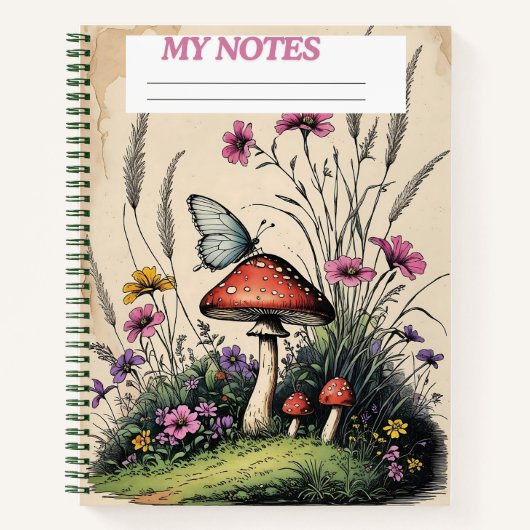 Whimsy in the Wild" Notitieboek (Voorkant)