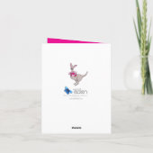 Whimsy kangaroo hearts valentines card feestdagen kaart (Achterkant)