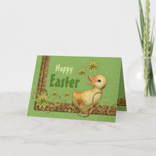 Whimsy kip collage CC0847 Happy Easter Feestdagen Kaart