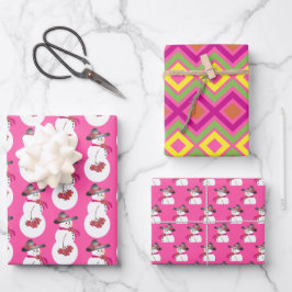 Whimsy kleurrijk en helder inpakpapier vel