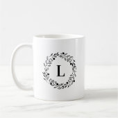Whimsy krans monogram koffiemok (Links)
