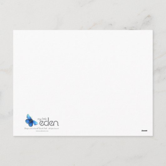 Whimsy kunst kangoeroe springen kerst briefkaart (Achterkant)