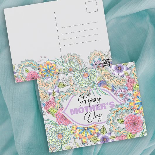 Whimsy Lente Bloesems en Groen Moederdag Briefkaart