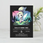 Whimsy Little Fairy Verjaardag Kaart (Staand voorkant)