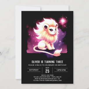 Whimsy Little Lion Verjaardag Kaart