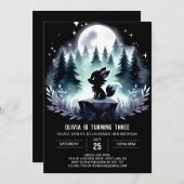 Whimsy Little Wolf Verjaardag Kaart (Voorkant / Achterkant)