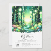 Whimsy Magical Enchanted Forest Baby shower Kaart (Voorkant)