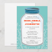 Whimsy Mason Jar Engagement Party Kaart (Voorkant / Achterkant)