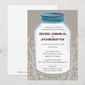Whimsy Mason Jar Engagement Party Kaart (Voorkant / Achterkant)