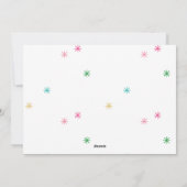 Whimsy Merry Everything Modern Stars Vakantiefoto Feestdagenkaart (Achterkant)