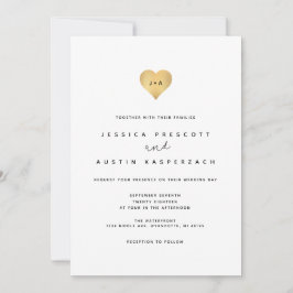 Whimsy Minimalist Wedding Invitation Kaart