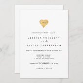 Whimsy Minimalist Wedding Invitation Kaart (Voorkant / Achterkant)
