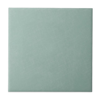Whimsy Mint Blue Aqua Solid Color Linen Texture Tegeltje