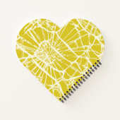 Whimsy Mosaic Yellow Mustard Notitieboek (Achterkant)