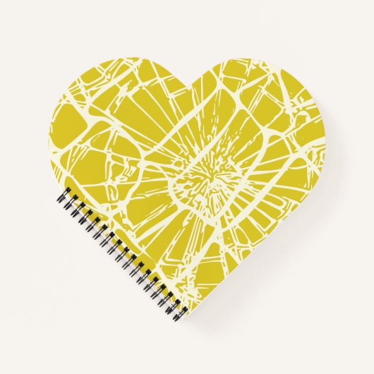 Whimsy Mosaic Yellow Mustard Notitieboek (Voorkant)