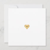 Whimsy Nep Uitnodigingskaart Hart Save The Date (Achterkant)