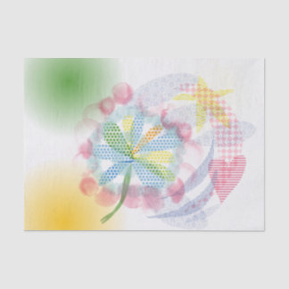 Whimsy Pastel Collage Tissuepapier