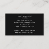 Whimsy peperkoek en groen Kerstmis Visitekaartje (Achterkant)