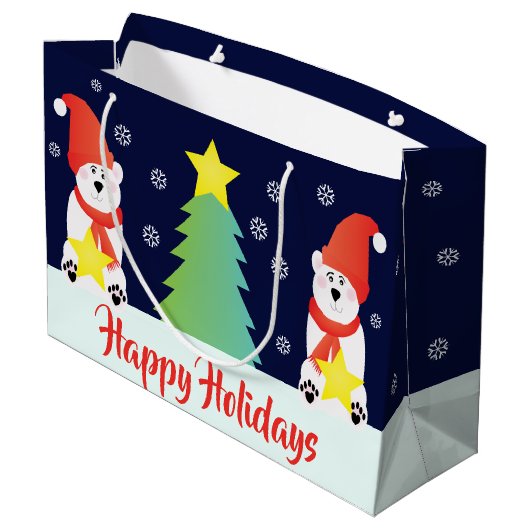 Whimsy Polar Beer Groot Cadeauzakje (Achterkant Gekanteld)