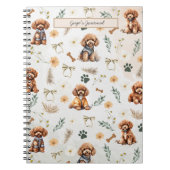 Whimsy Poodle Pizzazz Notitieboek (Voorkant)
