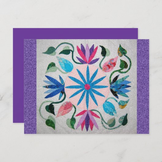 Whimsy Quilt Briefkaart (Voorkant / Achterkant)