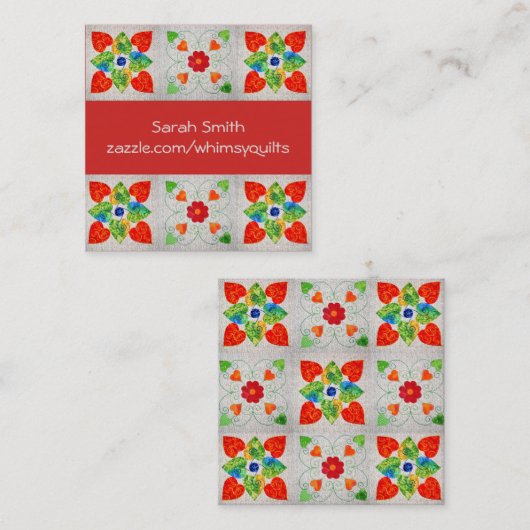 Whimsy Quilt Visitekaartjes (Voorkant / Achterkant)
