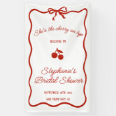 Whimsy Red Ze is de kers op het Vrijgezellenfeest Spandoek (Verticaal)