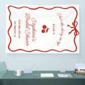 Whimsy Red Ze is de kers op het Vrijgezellenfeest Spandoek (Beurs)
