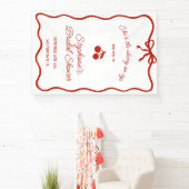 Whimsy Red Ze is de kers op het Vrijgezellenfeest Spandoek (Insitu)