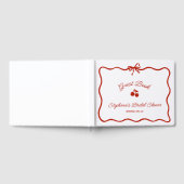 Whimsy Red Ze is het Kersje op de Brug Bruidsdouch Gastenboek (Volledig)