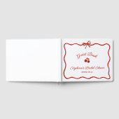 Whimsy Red Zij is het Kersje op de Taart Bruidsbru Gastenboek (Volledig)
